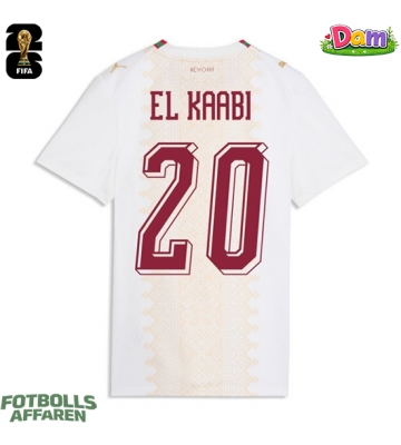 Marocko Ayoub El Kaabi #20 Bortatröja Kvinnor VM 2026 Kortärmad